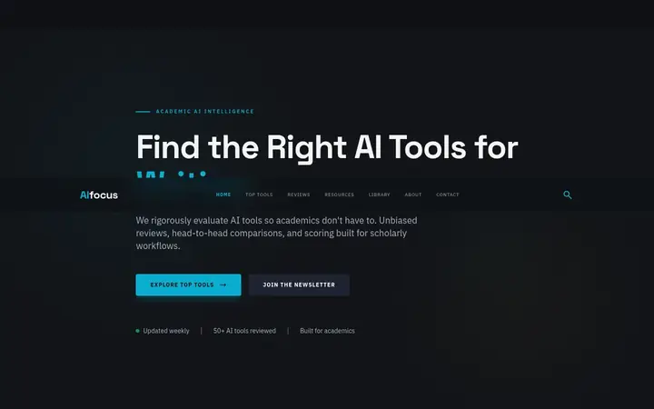AI Focus website preview