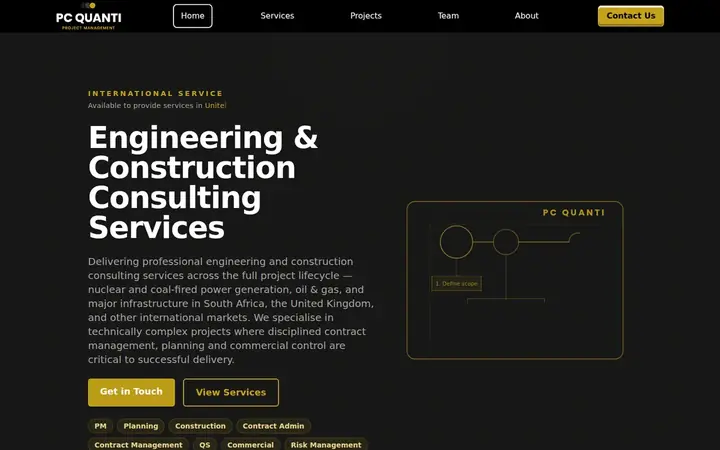 PC Quanti website preview
