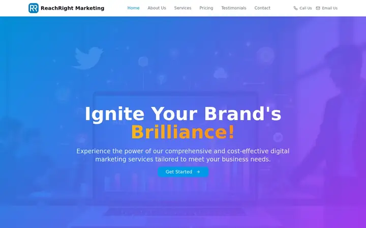 ReachRight website preview